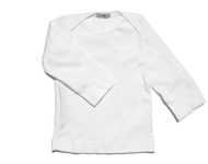 baby boat neck top white