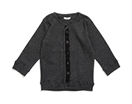 baby cardigan dark grey