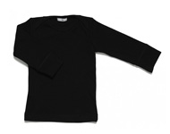 baby boatneck top black