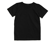 round neck t-shirt black